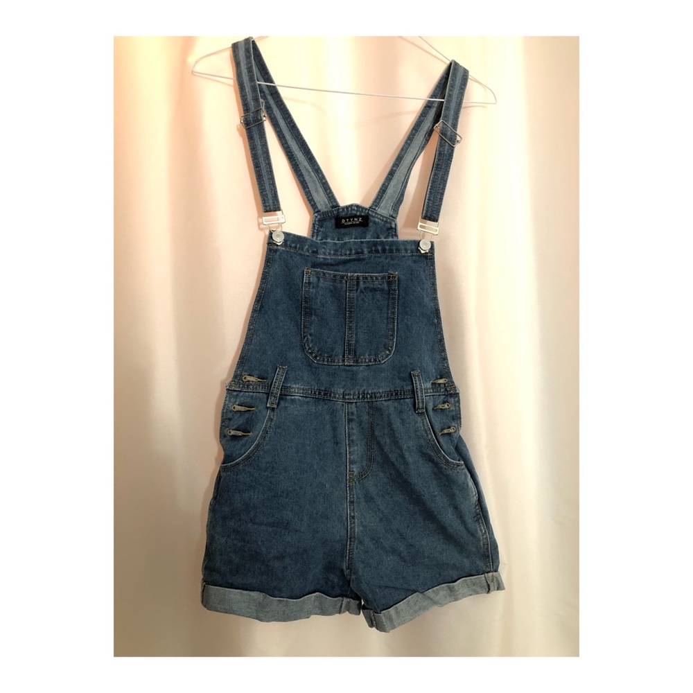 Short Denim Overalls Romper Jumpsuit